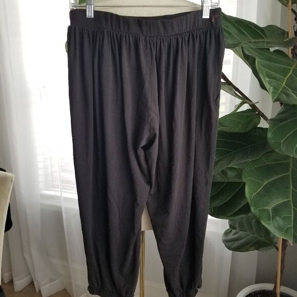 Theory gaucho parachute crop pants black size small petite - Picture 2 of 12